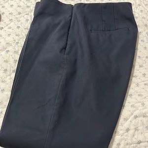 Loft navy pants - side zip